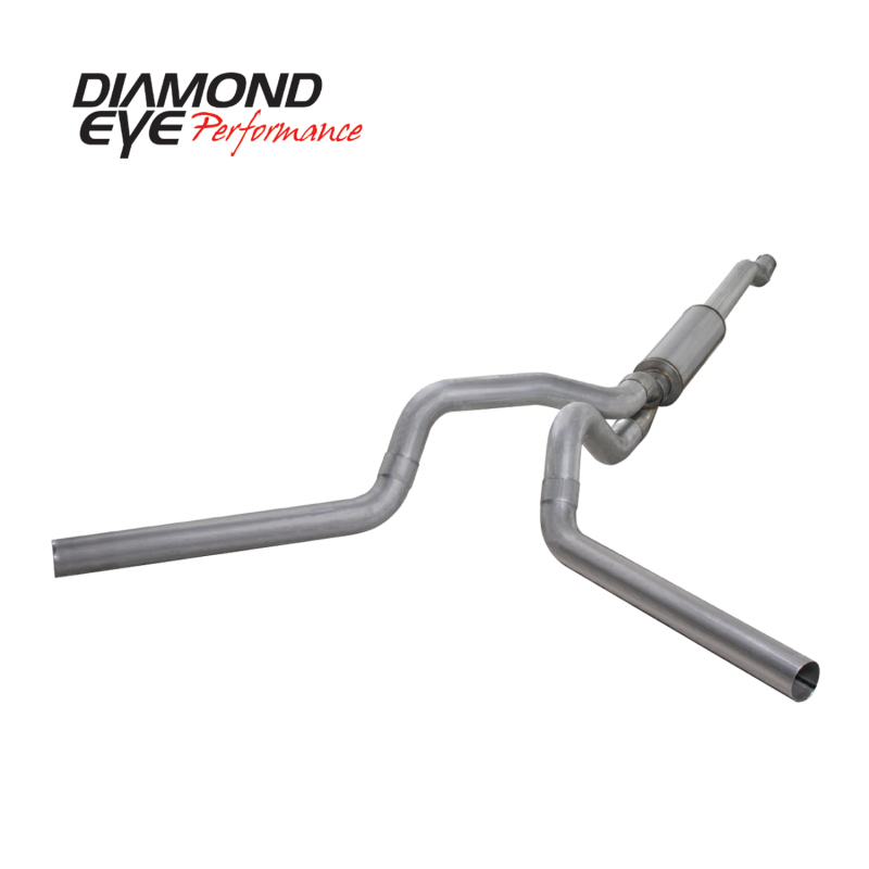 Ford F350 Performance Exhaust - Diamond Eye Performance - Cat Back, Dual Exit, Aluminized - `03-`07